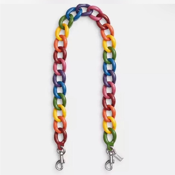 Coach Colorful Chain Strap - Picture 1 of 4